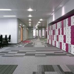 balance atomic, balance & strands carpet tiles at Royal Infirmary in Glasgow