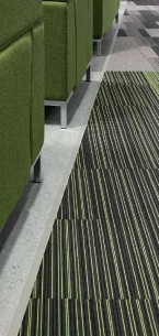 balance atomic, balance & strands carpet tiles at Royal Infirmary in Glasgow