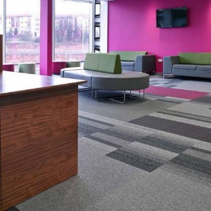 balance atomic, balance & strands carpet tiles at Royal Infirmary in Glasgow