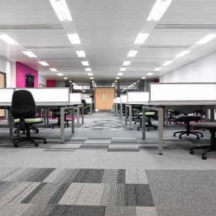 balance atomic, balance & strands carpet tiles at Royal Infirmary in Glasgow