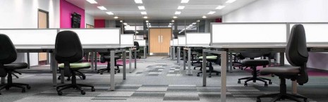 balance atomic, balance & strands carpet tiles at Royal Infirmary in Glasgow