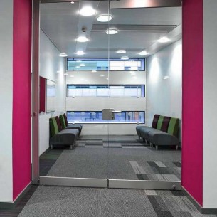 balance atomic, balance & strands carpet tiles at Royal Infirmary in Glasgow