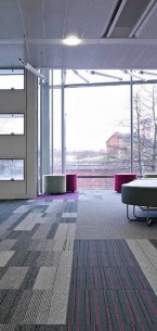 balance atomic, balance & strands carpet tiles at Royal Infirmary in Glasgow