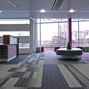 balance atomic, balance & strands carpet tiles at Royal Infirmary in Glasgow