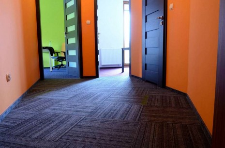 code carpet tiles at Amartus Offices Poland