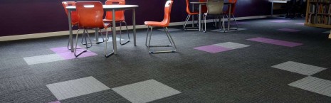 lateral® carpet tiles at Boston College