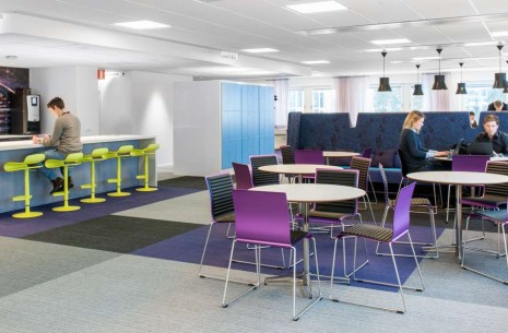 lateral® carpet tiles at Microsoft Sweden