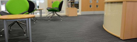 strands night carpet tiles at Shelley College Huddersfield