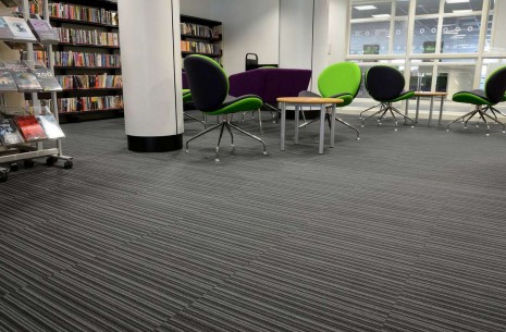 strands night carpet tiles at Shelley College Huddersfield