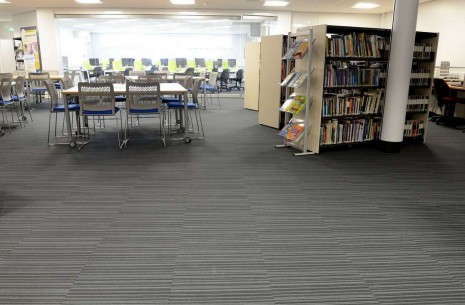 strands night carpet tiles at Shelley College Huddersfield