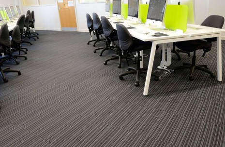 strands night carpet tiles at Shelley College Huddersfield