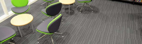 strands night carpet tiles at Shelley College Huddersfield