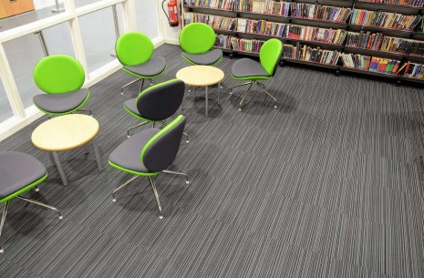 strands night carpet tiles at Shelley College Huddersfield