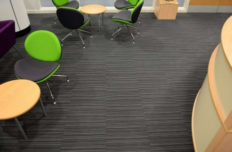 strands night carpet tiles at Shelley College Huddersfield