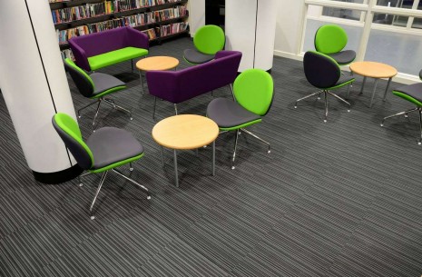 strands night carpet tiles at Shelley College Huddersfield