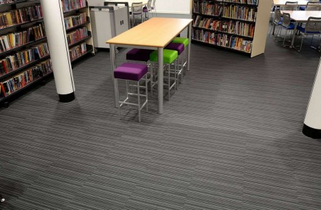 strands night carpet tiles at Shelley College Huddersfield