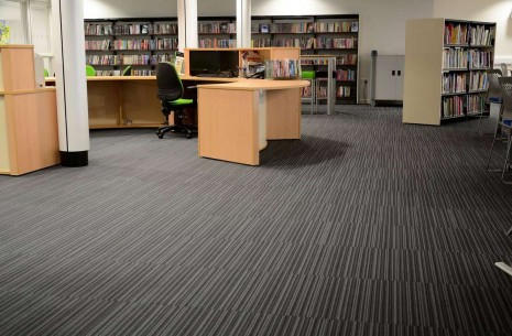 strands night carpet tiles at Shelley College Huddersfield