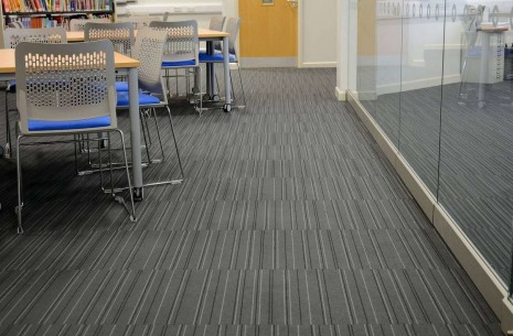 strands night carpet tiles at Shelley College Huddersfield