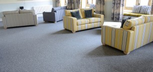 tivoli - loop pile carpet tiles at Lancing College