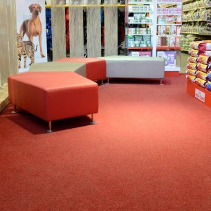 velour excel carpet tiles - pet shop