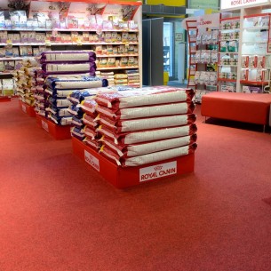 velour excel carpet tiles - pet shop