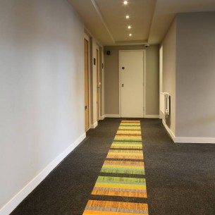 armour & structure bonded carpet tiles in apartments