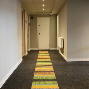 armour & structure bonded carpet tiles in apartments