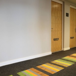 armour & structure bonded carpet tiles in apartments