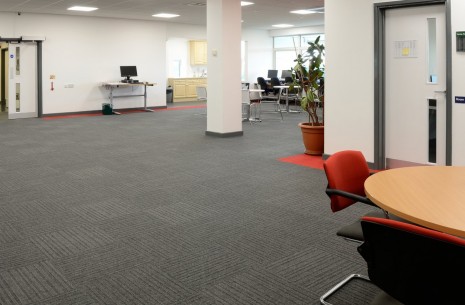 lateral carpet tiles at Solihull College