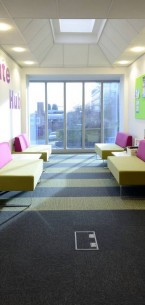 tivoli carpet tiles from burmatex at Loughborough University