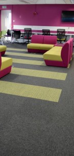 tivoli carpet tiles from burmatex at Loughborough University