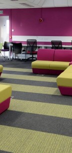 tivoli carpet tiles from burmatex at Loughborough University