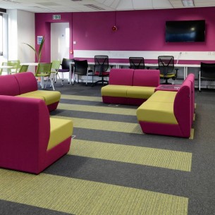 tivoli carpet tiles from burmatex at Loughborough University